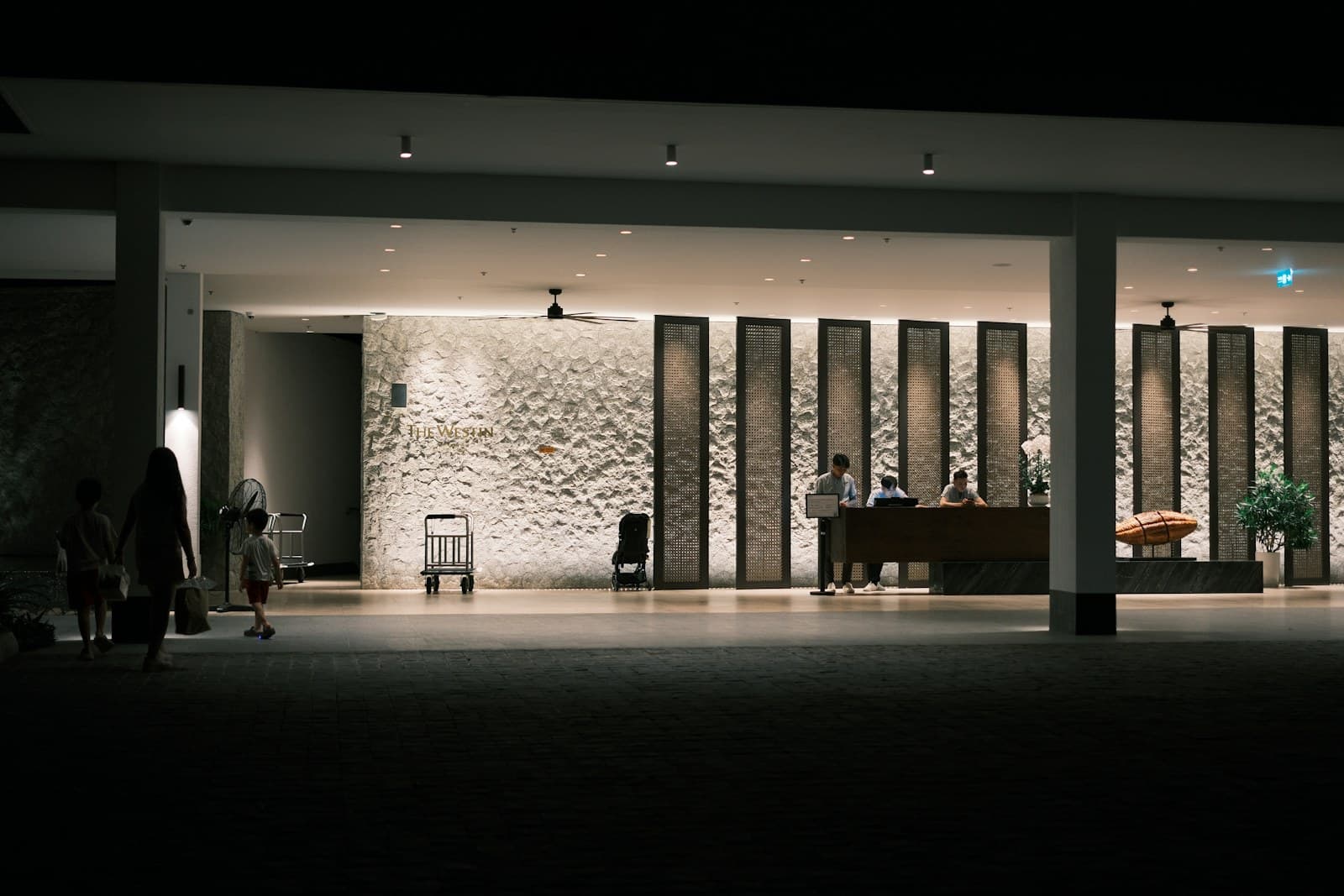 Hotel reception prepared for arriving guests